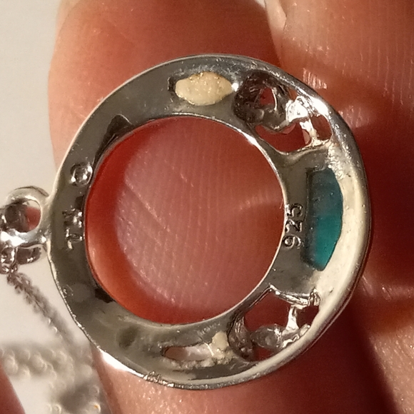 Sterling Silver 925 Open Hope Necklace - Picture 12 of 12